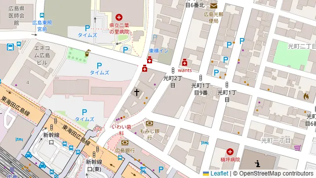 《VILLENT広島》の周辺地図