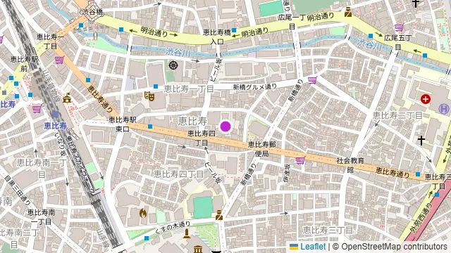 ThanksNature 恵比寿の周辺地図