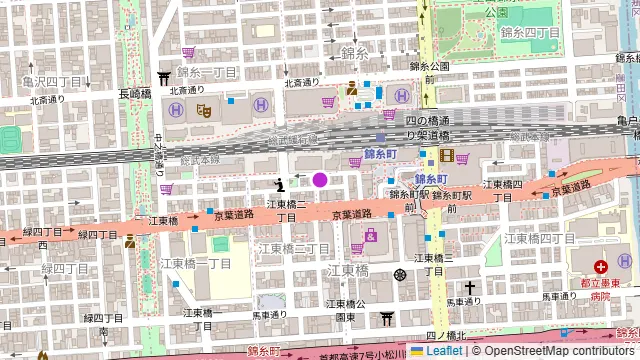 ヒレ肉の宝山 錦糸町店の周辺地図