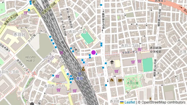ダーツ&ビアポンバー GROVE 赤羽店の周辺地図
