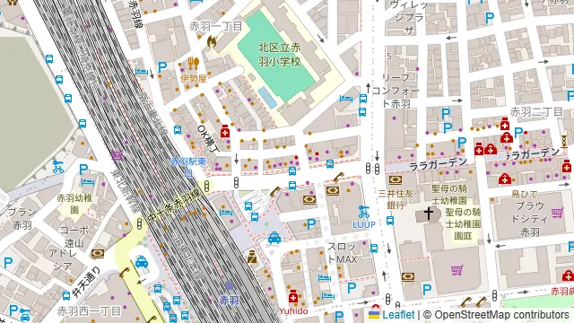 個室居酒屋 鳥道酒場 赤羽駅前店の周辺地図