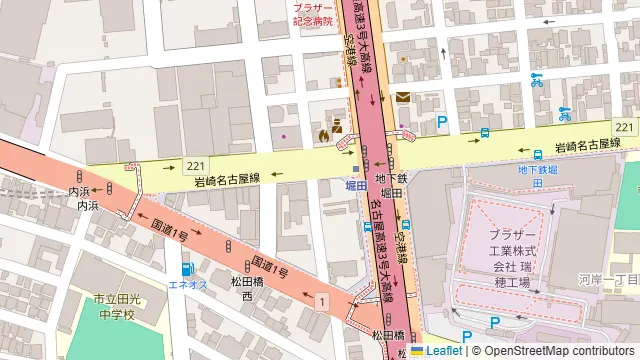 24時間営業レンタルキッチン(瑞穂区)の周辺地図