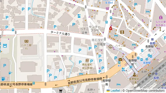 ウッドプレイス長野の周辺地図