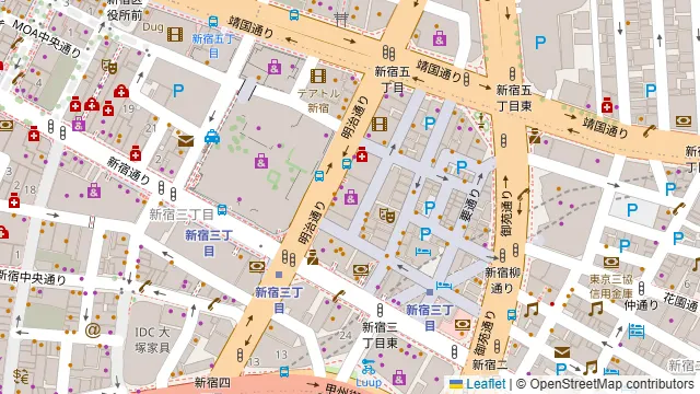 ベニーレ・ベニーレ/新宿星のなる木の周辺地図