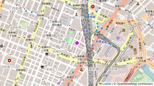 BAR ARRIBA 新橋の周辺地図
