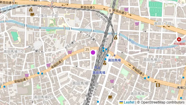 DartsCafe SQUARE 高田馬場店の周辺地図