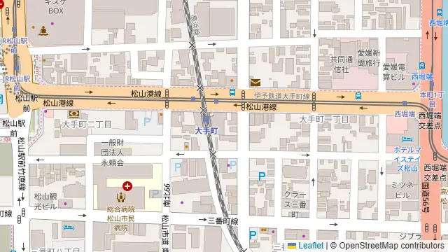 レンタルオフィスいよてつ大手町駅の周辺地図