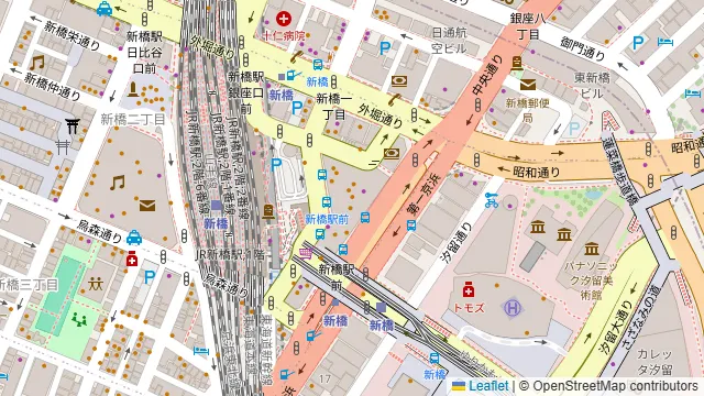 MEAT&WINE WINEHALL GLAMOUR 新橋の周辺地図
