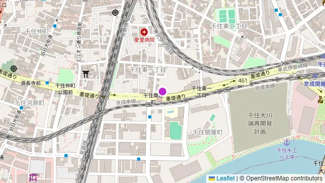 Pizzeria & Trattoria AD’ACCHIO 北千住店の周辺地図