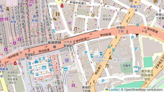 美味か 新宿店の周辺地図
