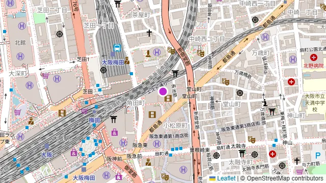 SMILE工房 グランスター梅田の周辺地図