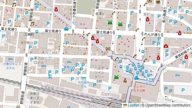 大衆居酒屋 とりいちず 八王子北口駅前店の周辺地図