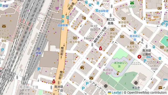 鳥天國 池袋本店の周辺地図