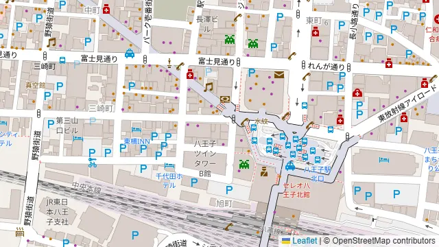 北酒場 八王子の周辺地図