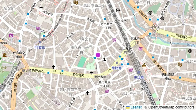 ROOF TOP YEBISU TERRACEの周辺地図