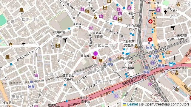 渋谷ピカリエリゾート本店の周辺地図