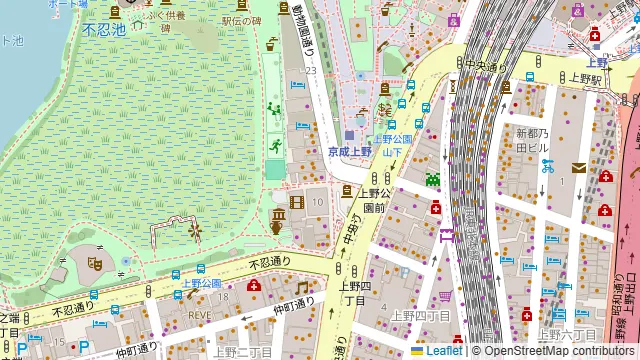 野菜巻き串・直送鮮魚の個室居酒屋 SHIKIBU 上野駅前店の周辺地図