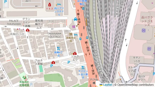 ふれあい貸し会議室 品川シャトーの周辺地図