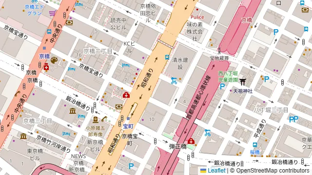 クロスコ銀座スタジオ(CROSSCO GINZA)の周辺地図