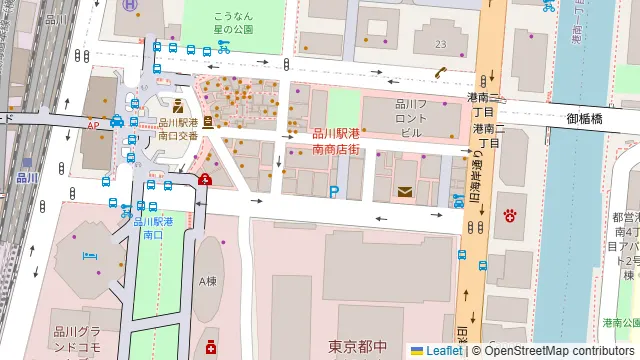 三代目 鳥メロ 品川港南口店の周辺地図