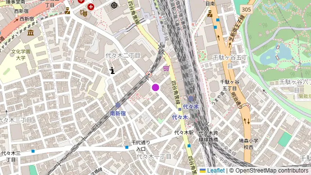 七輪焼肉 安安 代々木店の周辺地図