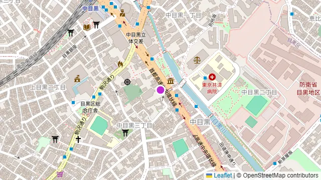 NAKAMEGURO RIVERSIDE BASEの周辺地図