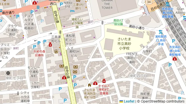 ブリヤン 浦和 ホワイトの周辺地図