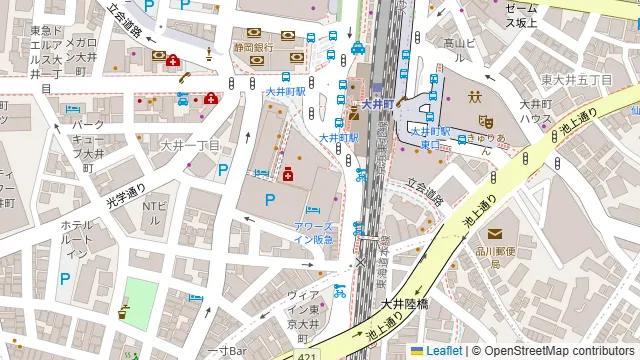 くいもの屋 わん 阪急大井町ガーデン店の周辺地図