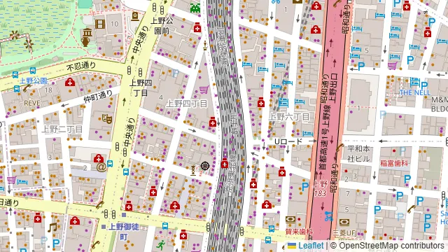 一楽 ICHRAKU アメ横店の周辺地図