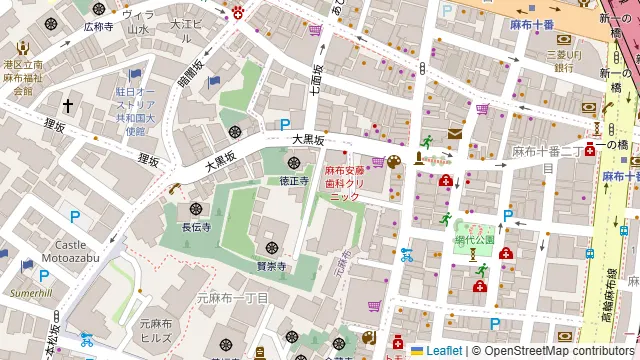 La Compagno 麻布十番の周辺地図