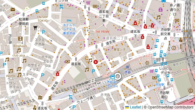 渋谷ピカリエリゾート本店の周辺地図