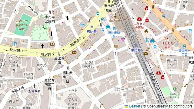 Darts UP 恵比寿1号店の周辺地図