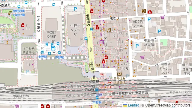 くいもの屋 わん 中野北口店の周辺地図