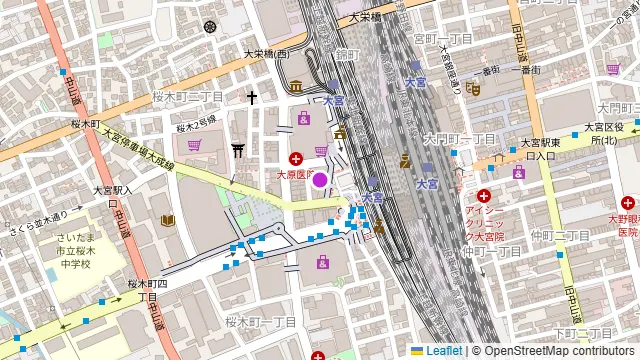 クルムハウス大宮の周辺地図