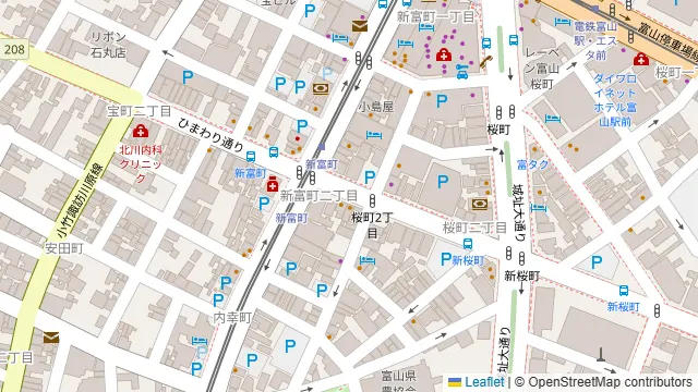 魚富の周辺地図