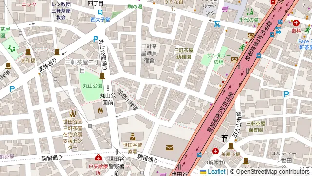 THREEの周辺地図