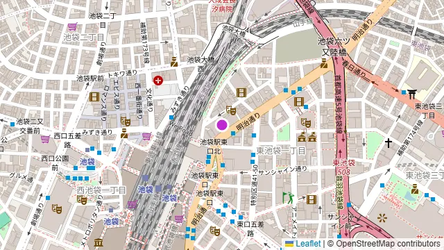 隠れ房 池袋店の周辺地図