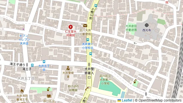 大井町RENTAL Spaceの周辺地図