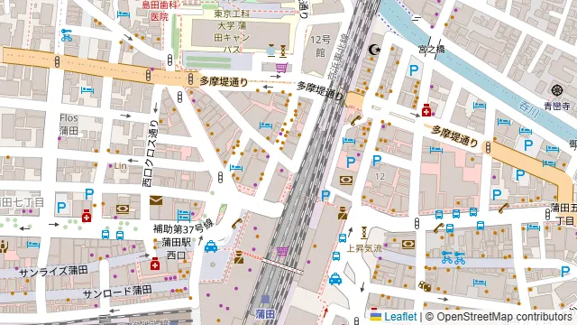 カラオケ コート・ダジュール 蒲田駅西口店の周辺地図