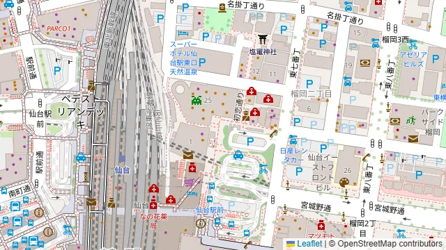 仙台キッチン(SENDAI KITCHEN)の周辺地図