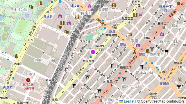 レストランアラスカ 日比谷 日本プレスセンター店の周辺地図