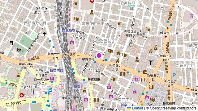 ガムランボール靖国通り店の周辺地図