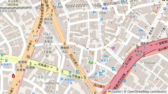 The3rd.Shibuyaの周辺地図