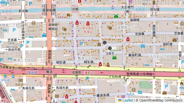 榮華亭 難波店の周辺地図