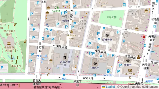 Cafe dining Bar Capo 栄店の周辺地図