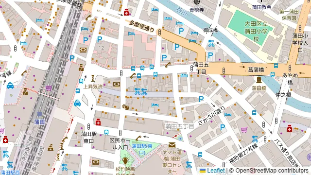 うな串 焼鳥 う福 蒲田の周辺地図