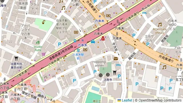 カラオケ館 六本木本店の周辺地図