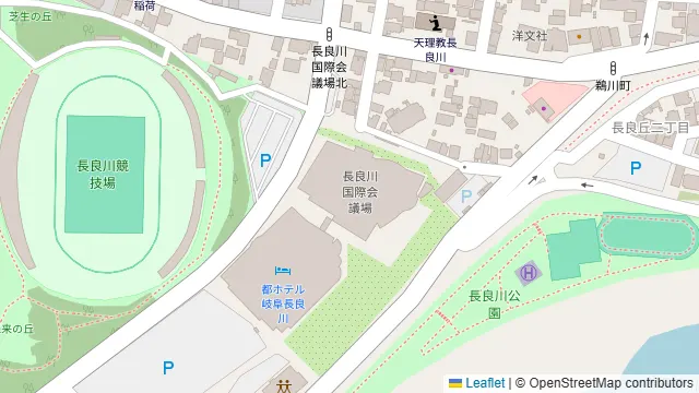 長良川国際会議場の周辺地図