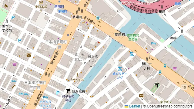 貸し会議室みらい〜八丁堀〜の周辺地図