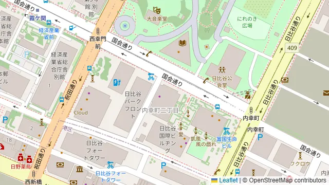 レストランアラスカ 日比谷 日本プレスセンター店の周辺地図